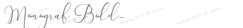 Monograf Bold字体转换